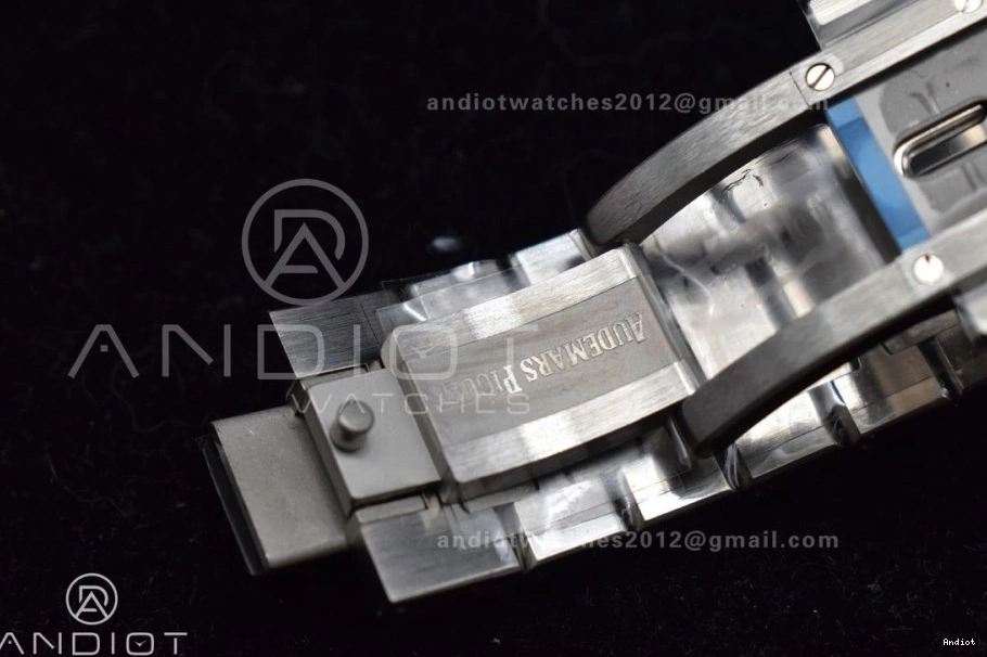 APSF 41mm Bracelet 15500 Dial Super on Black 1:1 A4302 SS SS Clone Oak Best Royal Edition Textured 1106